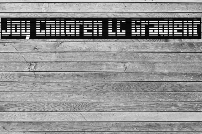 Joy Children LC Gradient Caratteri examples