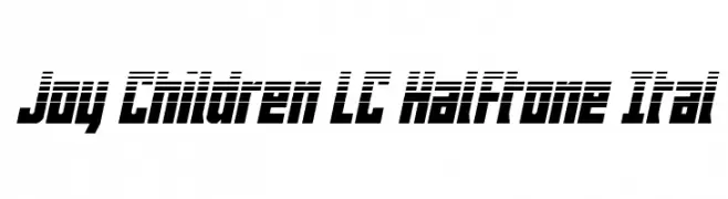 Joy Children LC Halftone Ital Font