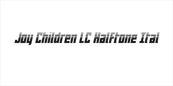 Joy Children LC Halftone Ital Logo