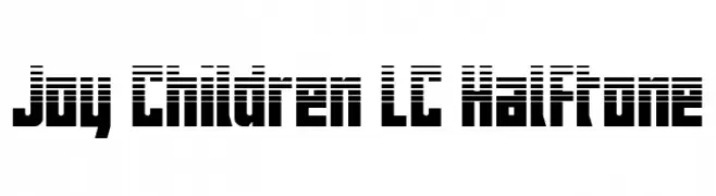 Joy Children LC Halftone Font