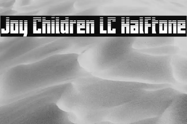 Joy Children LC Halftone Font examples