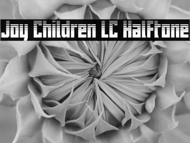 Joy Children LC Halftone Font examples