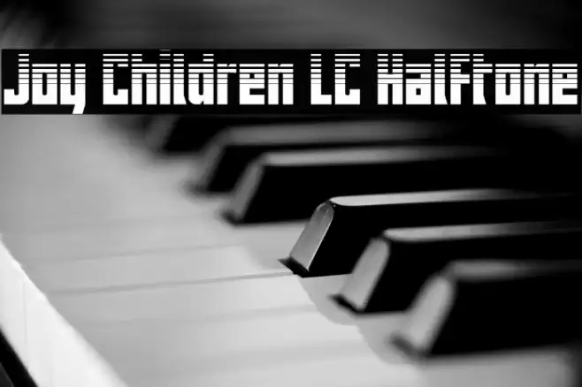 Joy Children LC Halftone Font examples