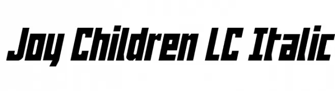 Joy Children LC Italic फ़ॉन्ट