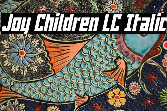 Joy Children LC Italic Example 3