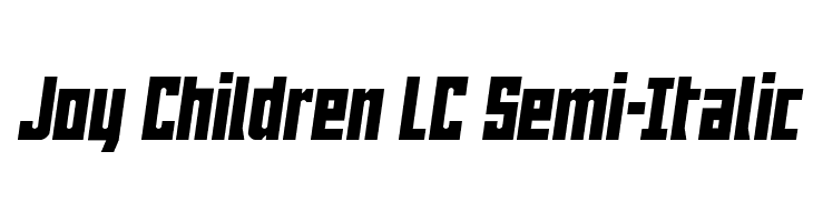 Joy Children LC Semi-Italic  font caratteri gratis