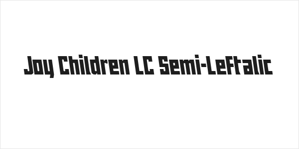 Joy Children LC Semi-Leftalic Logo