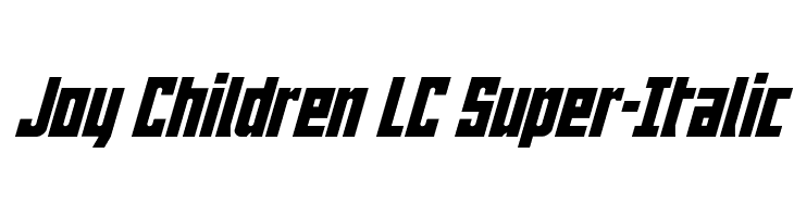 Joy Children LC Super-Italic  Free Fonts Download