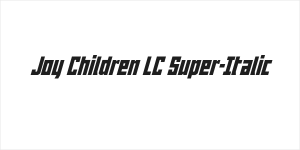 Joy Children LC Super-Italic Logo