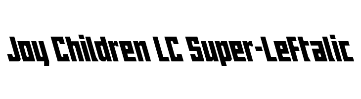 Joy Children LC Super-Leftalic  Free Fonts Download
