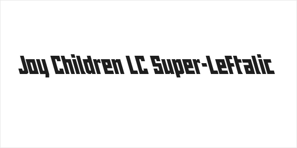 Joy Children LC Super-Leftalic Logo