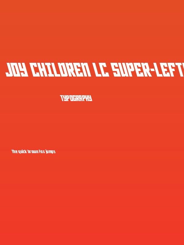 Joy Children LC Super-Leftalic Poster