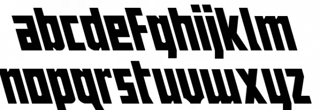 Joy Children LC Super-Leftalic Font LOWERCASE