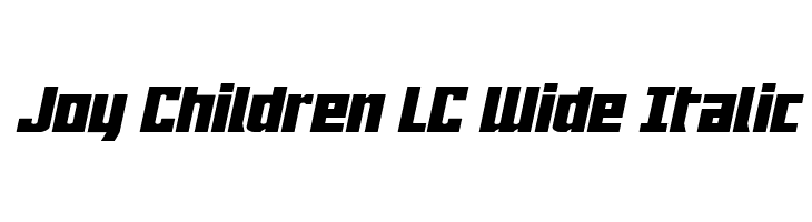 Joy Children LC Wide Italic  Free Fonts Download