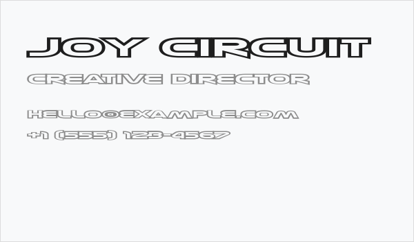 Joy Circuit Business Card