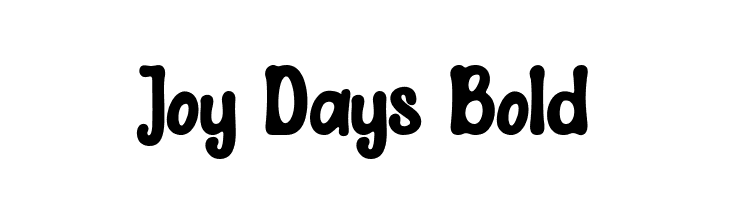 Joy days. Days Bold шрифт. Days Joy instruction.