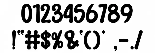 Joy Days Bold Font Alte caractere