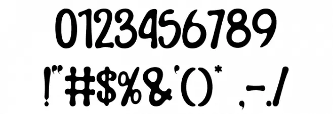 Joy Days Font OTHER CHARS