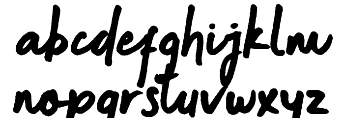 Joy Friends Font LOWERCASE