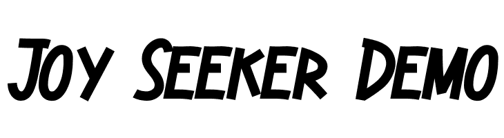 Joy Seeker Demo  नि: शुल्क फ़ॉन्ट्स डाउनलोड