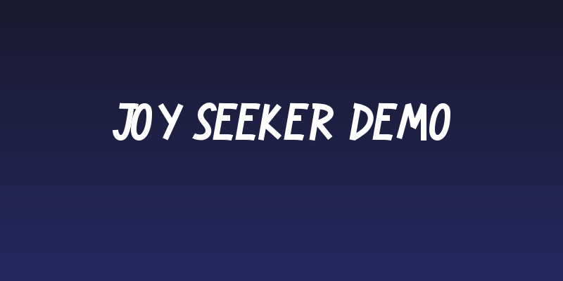 Joy Seeker Demo Social Header