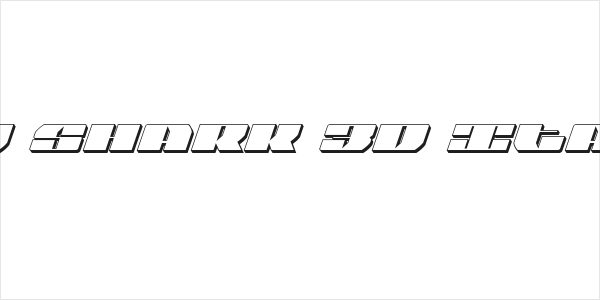 Joy Shark 3D Italic Logo