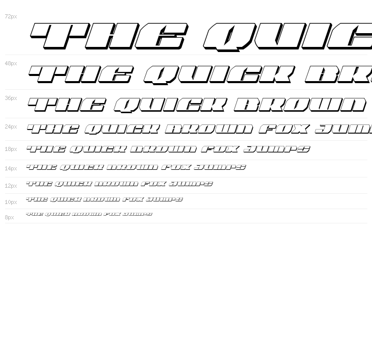 Joy Shark 3D Italic Waterfall