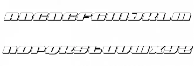 Joy Shark 3D Italic Fuentes MINÚSCULAS