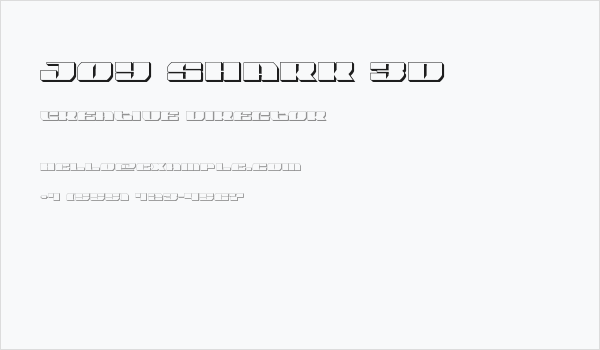 Joy Shark 3D Business Card