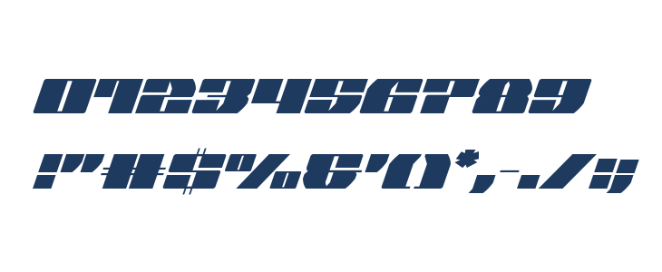 Joy Shark Condensed Italic Other Characters