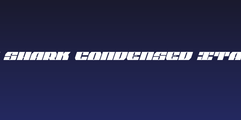Joy Shark Condensed Italic Social Header