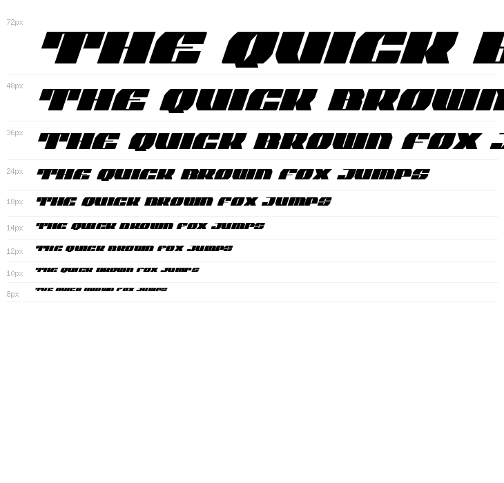 Joy Shark Condensed Italic Waterfall