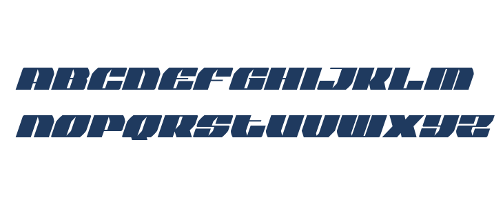 Joy Shark Condensed Italic Lowercase