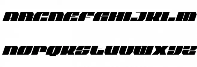 Joy Shark Condensed Italic फ़ॉन्ट लोअरकेस