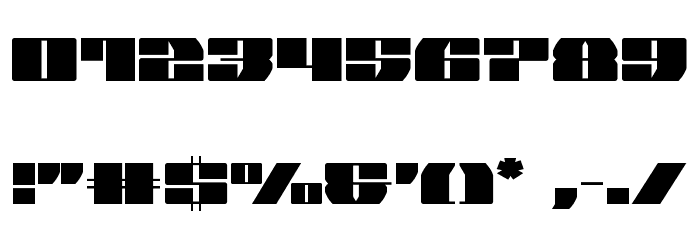 Joy Shark Condensed Font OTHER CHARS