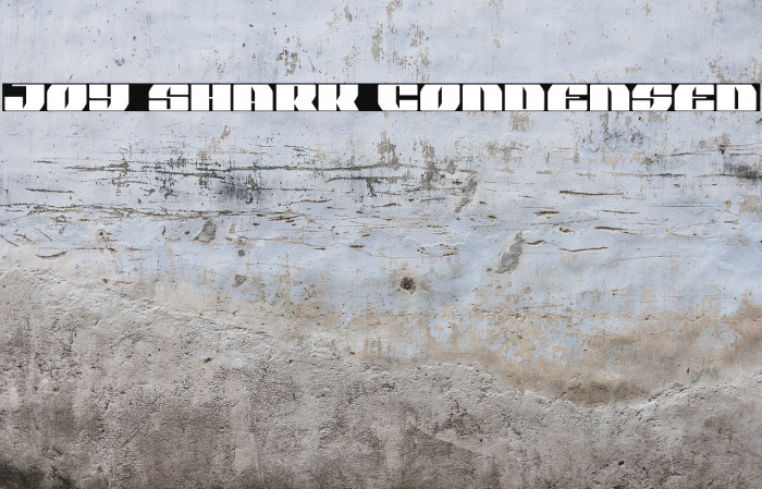 Joy Shark Condensed Font examples