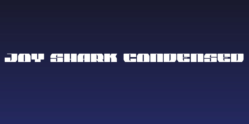 Joy Shark Condensed Social Header