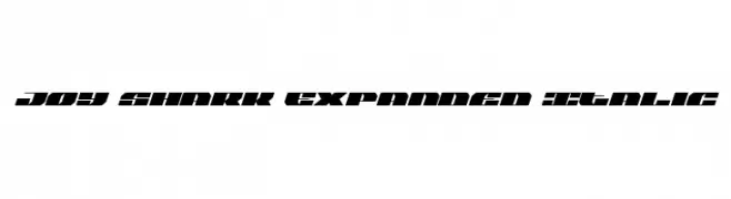 Joy Shark Expanded Italic  免费字体下载