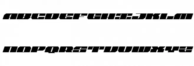 Joy Shark Expanded Italic Schriftart Groß