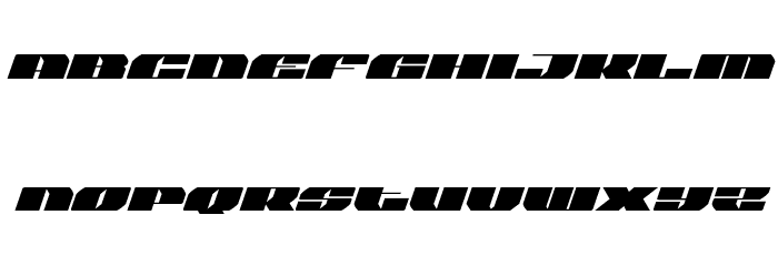 Joy Shark Expanded Italic Font LOWERCASE
