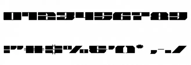 Joy Shark Expanded Font OTHER CHARS