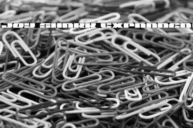 Joy Shark Expanded Font examples