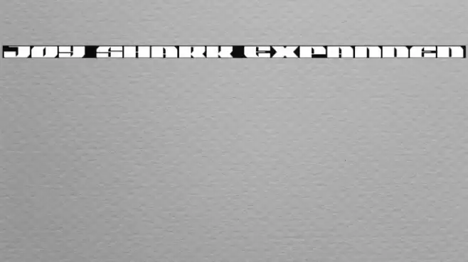 Joy Shark Expanded Font examples