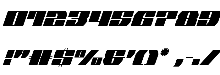 Joy Shark Extra-Condensed Italic Font OTHER CHARS