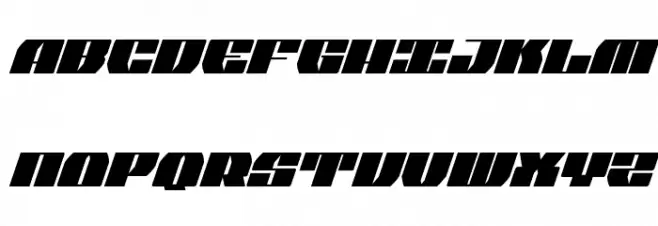 Joy Shark Extra-Condensed Italic Шрифта ВЕРХНИЙ