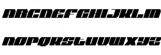 Joy Shark Extra-Condensed Italic Fuentes MINÚSCULAS