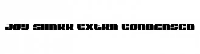 Joy Shark Extra-Condensed  Frei Schriftart Herunterladen