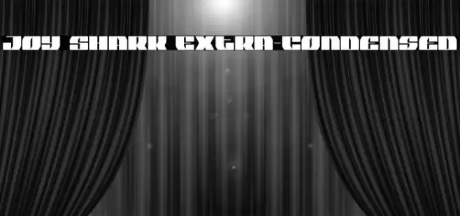 Joy Shark Extra-Condensed Font examples