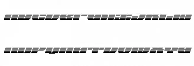 Joy Shark Gradient Italic Schriftart Groß