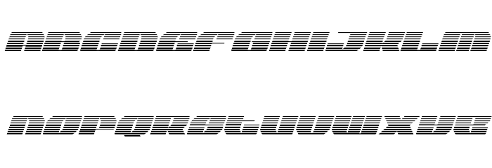 Joy Shark Gradient Italic Font LOWERCASE
